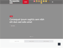 Tablet Screenshot of escapadasmx.com